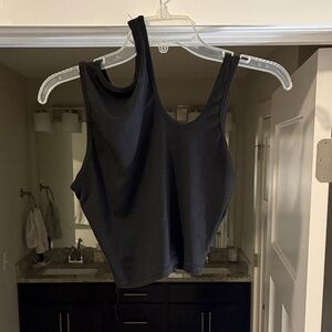 SHEIN Black Ribbed Tank Top